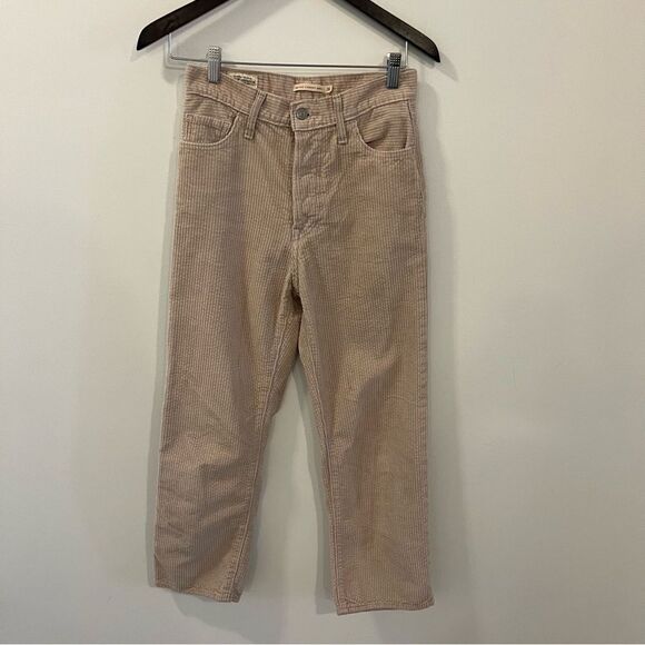 Levi's CORDUROY RIBCAGE STRAIGHT
ANKLE WOMEN'S PANTS Size 26 Granola - Brown - Picture 6 of 15